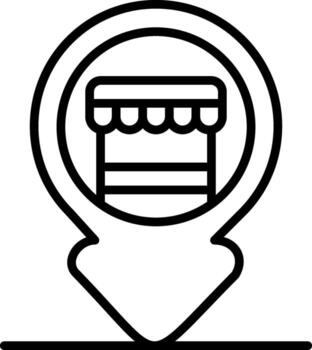 Store Locator Tech UI Element Layout vector