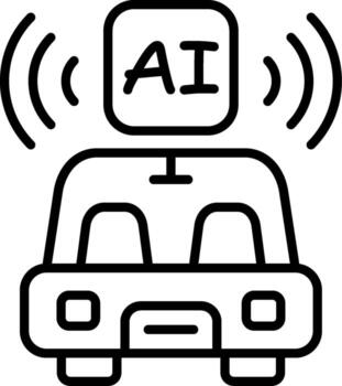autónomo vehículo conciso visual representación activo vector