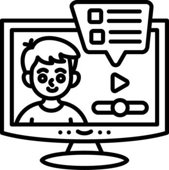 Online Tutorial Vibrant Graphic Shape Asset vector