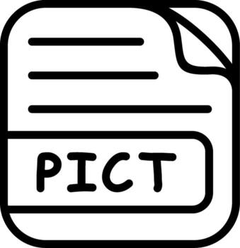 PICT File Visual Branding Symbol Asset vector