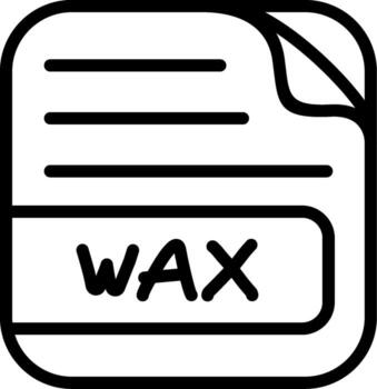 WAX File UX Symbol Set Representation vector