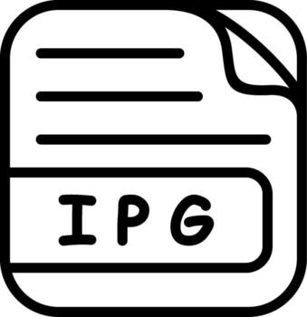 IPG File User Interface Graphic Asset vector