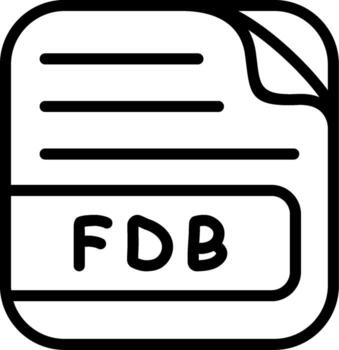 FDB File Balanced Visual Element Layout vector