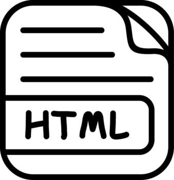 HTML File Compact Design Representation Layout vector