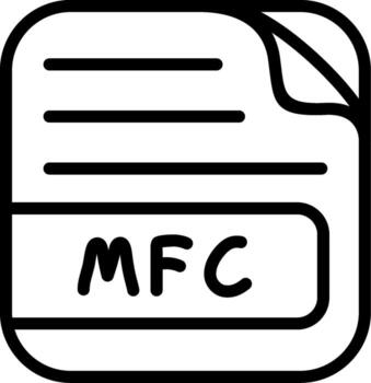 MFC File Screen Friendly Symbol Graphic vector