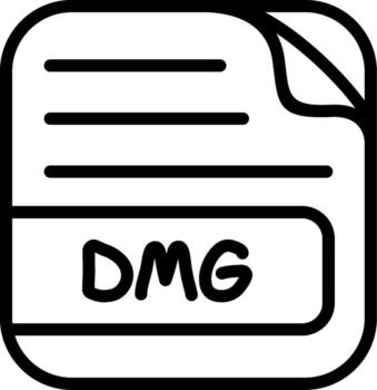 DMG File Abstract UI Element Design vector