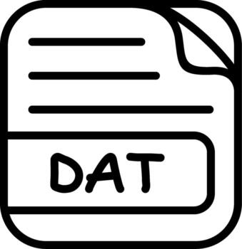 dat archivo interfaz estilo guía diseño vector