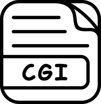 CGI File Interactive Mark Design Graphic vector