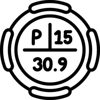 Phosphorus Compact Design Representation Layout vector