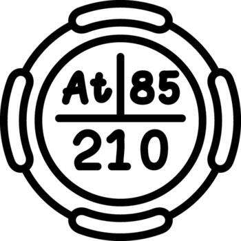 astatine interfaz simpático gráfico elemento vector