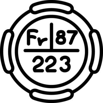 Francium Graphic Interface Mark Layout vector