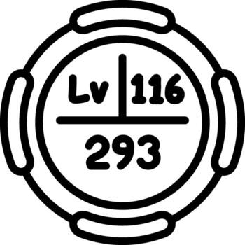 Livermorium Modular Design Symbol Layout vector