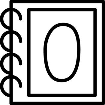 Number Zero Application Graphic Design Asset vector