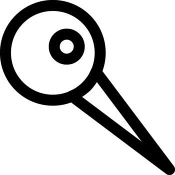 Pin Concise Visual Representation Asset vector