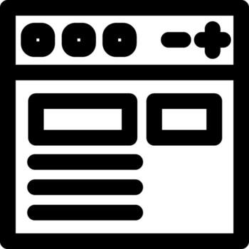 Browser App Focused Design Graphic vector