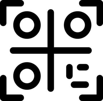 qr código digital producto gráfico activo vector