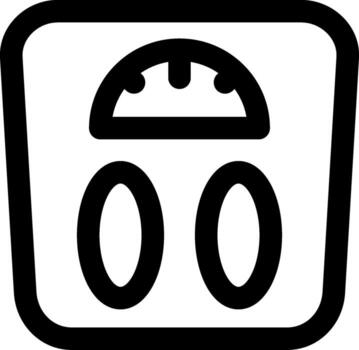 Weight Scale Abstract UI Element Design vector