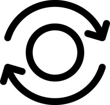 Recycle Outline Style Element Layout vector