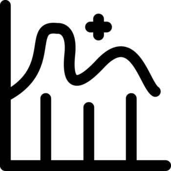 Graph Simple Style Symbol Graphic vector