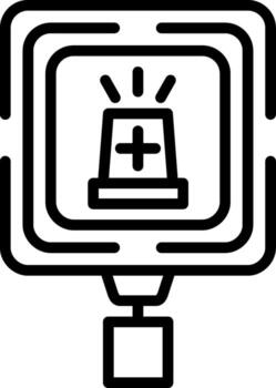 Ambulance Station Display Optimized Graphic Asset vector