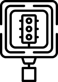 Signal Ahead Elegant UI Object Graphic vector