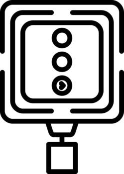 Right Turn Signal Interface Style Guide Layout vector
