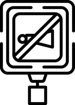 No Alarm Concise Visual Representation Asset vector