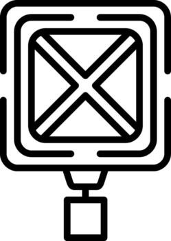 Road Closed Utility Design Feature Layout vector