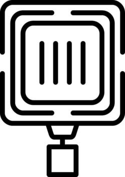 Pedestrian Crossing Outline Style Element Layout vector