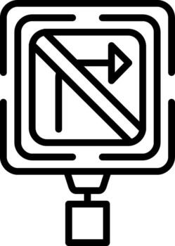 No Right Turn Scalable File Format vector
