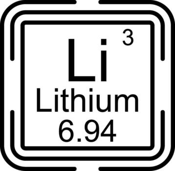 Lithium App Focused Design Graphic vector