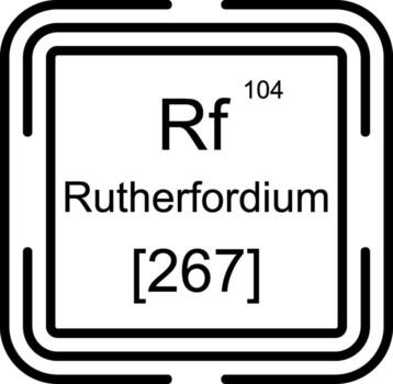 Rutherfordium Dashboard UI Element Graphic vector