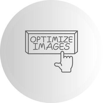 Optimize Images Screen Friendly Symbol Graphic vector