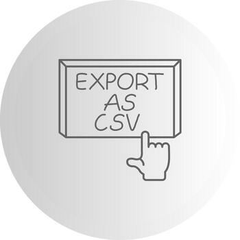 Export as CSV Utility Design Feature Layout vector