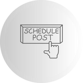 Schedule Post Interface Friendly Graphic Element vector