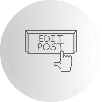 editar enviar interfaz simpático gráfico elemento vector