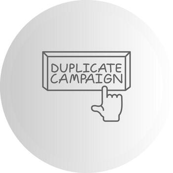 duplicar Campaña producto interfaz visual elemento vector