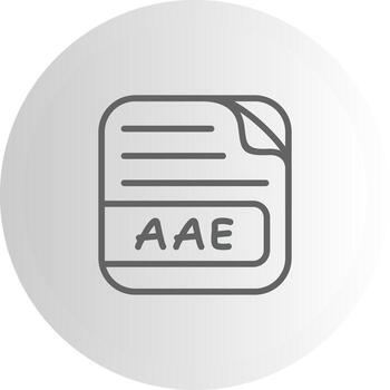 AAE File Clean Design Mark Element vector