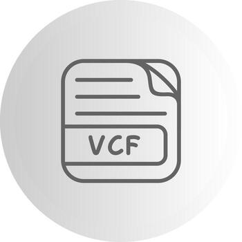 VCF File User Interface Graphic Asset vector