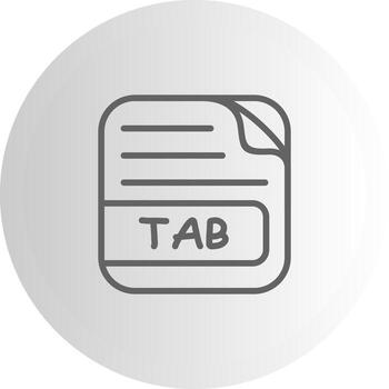 TAB File User Interface Element Graphic vector