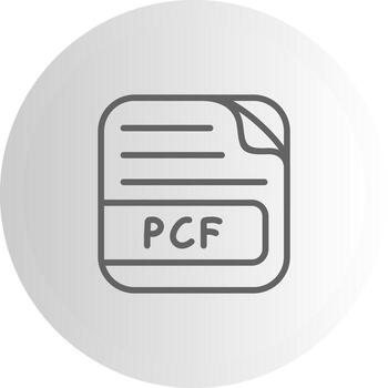 PCF File Scalable UI Form Graphic vector