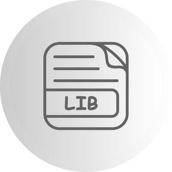 LIB File UI Visual Cue Graphic vector