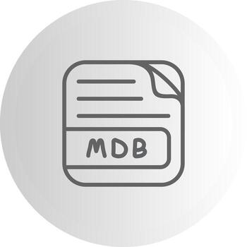 MDB File Creative Design Element vector