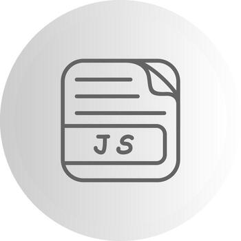 JS File Modern UX Mark Illustration vector