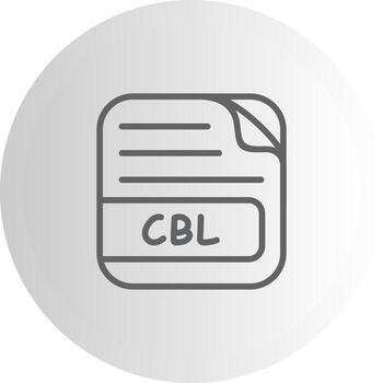 CBL File App Focused Design Graphic vector