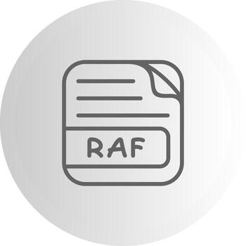 RAF File Dashboard UI Element Graphic vector