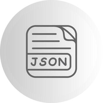 JSON File Geometric Visual Mark Graphic vector