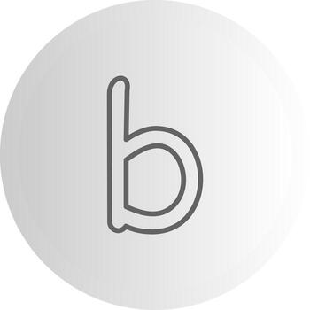 Small Letter B Versatile Web Graphic Layout vector