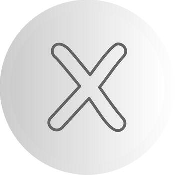 pequeño letra X elegante ui objeto gráfico vector