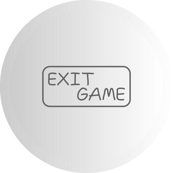Exit Game High Impact Design Layout vector